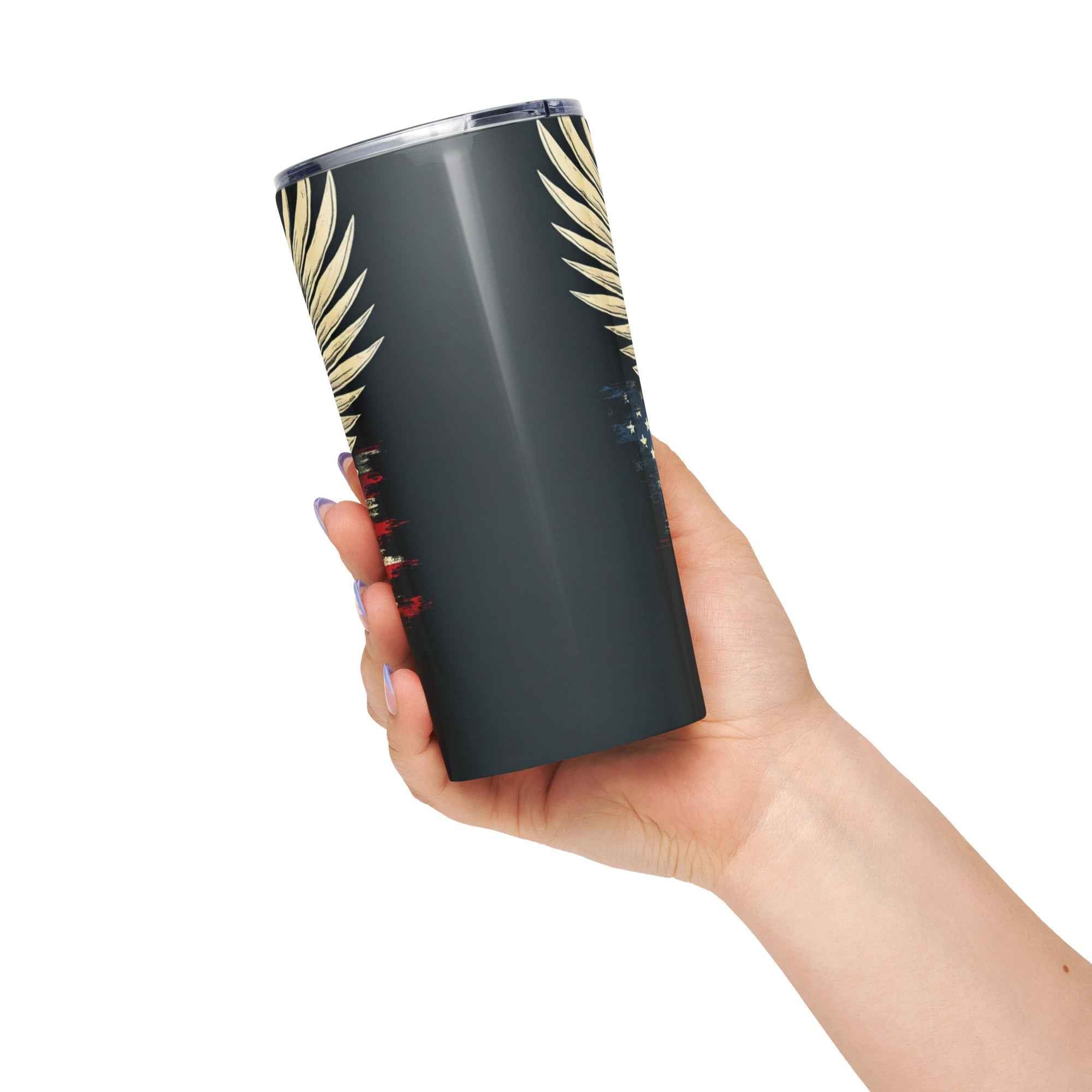 Tapered stainless steel tumbler
